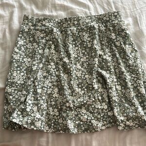 Forever 21, floral green skirt
